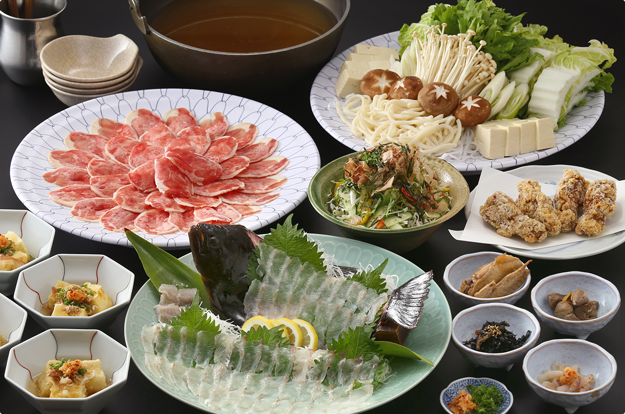 博多大しまウェブサイトコース料理ページのヒーローイメージ