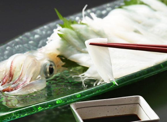 イカの刺身の画像